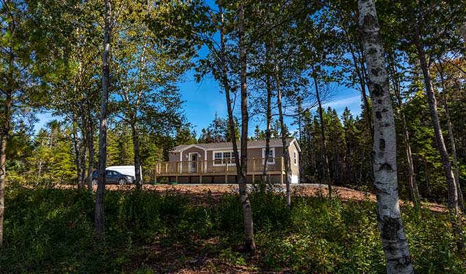 Mini Home auf Cape Breton Island - Grundstück von Canadian Pioneer Estates Ltd. 