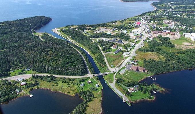 Atlantikzugang zum Bras d´Or Lake bei St. Peters