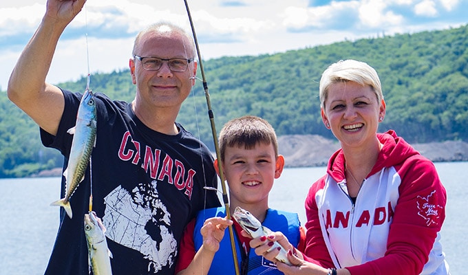 Cape Breton Island - Makrelenfischen am Canso Causeway 