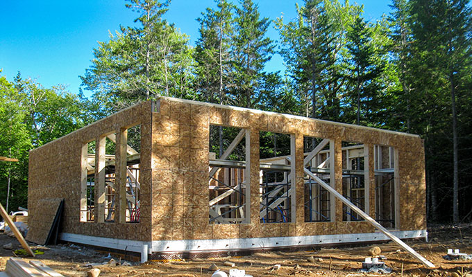 Haus in Kanada - Ständerbauweise - Hausbau am See auf Cape Breton - Kanada 