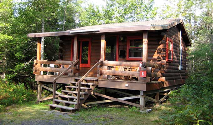 Ferienhaus im Blockhausstil auf Cape Breton