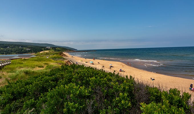 Nova Scotia Klima - Strand auf Cape Breton Island - im Sommer auch über 30 Grad C