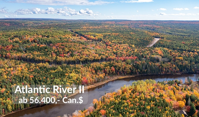 Immobilien in Kanada am Fluß wunderschöne Herbstlandschaft bei Atlantic River II